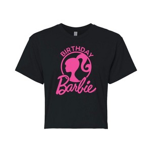Women's - Barbie - Birthday Cropped Graphic T-Shirt - 1 of 4