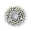 Flocked Pine Candle Ring Wreath (Set of 2) - 4 of 4