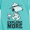 Girls' - Peanuts - Explore More Art Fitted Short Sleeve Graphic T-Shirt - 2 of 4