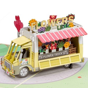 Paper Love 3D Flower Truck Pop Up Card - 1 of 4