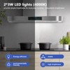 Tylza 30 in. 900CFM Smart Convertible Ductless Wall Mount Range Hood in Stainless Steel - 4 of 4