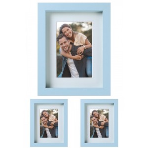 REGALWOVEN Rustic Table Top Farmhouse Texture Distressed Photo Frames Picture Frame - 1 of 4