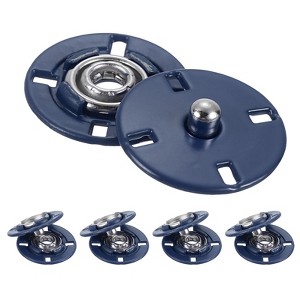 Unique Bargains Alloy Invisible Durable High Hardness Buckle Fasteners Press Studs Buttons 5 Pcs - 1 of 4