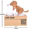 AZ Import My Dog Piggy Bank - Robotic Coin Munching Toy Money Box (White Brown) - 3 of 4
