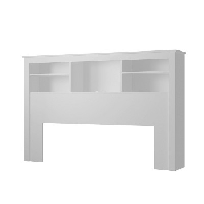 FUFU&GAGA Headboard With Storage Shelves & Remote Adjustable Light