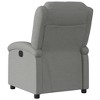 vidaXL Recliner Chair Adjustable Wingback Armchair for Home Theater Fabric - Dark Gray Manual Push Back No Massage - 2 of 4