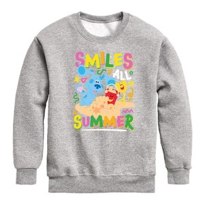 Boys' - Blue's Clues & You! - Smiles All Summer Graphic Long Sleeve Fleece Sweatshirt - 1 of 4