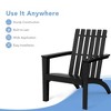 Costway Outdoor Wooden Adirondack Chair Patio Lounge Chair w/ Armrest - image 4 of 4