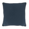 Saro Lifestyle Sail Boat Applique  Decorative Pillow Cover, Blue, 18" - image 2 of 3