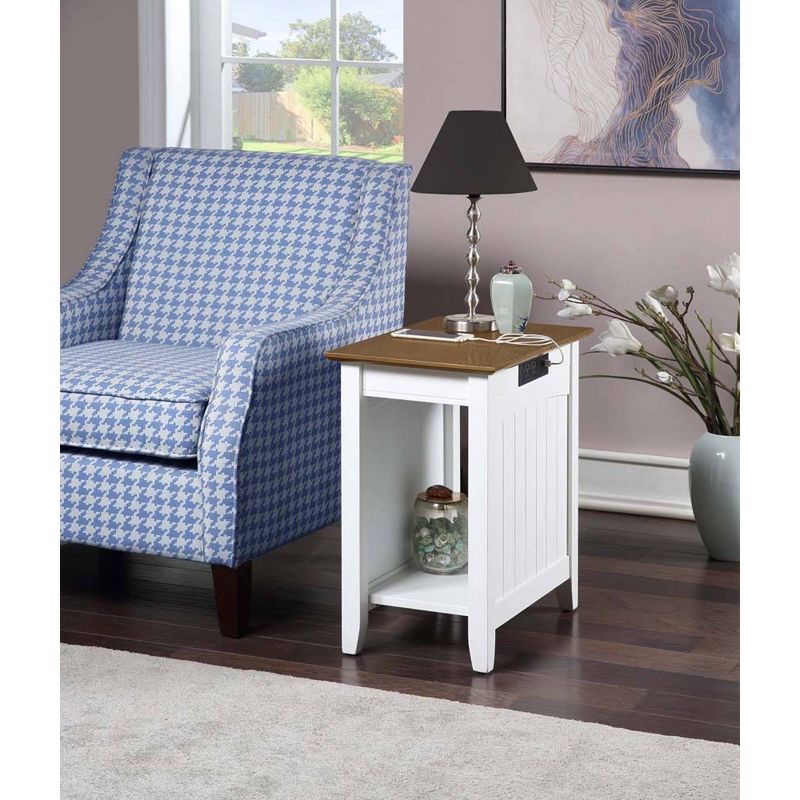Edison End Table with Charging Station - Johar Furniture, 3 of 6