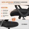 ALEXOUN Mesh Rolling Task and Office Chairs with Flip-up Arms  & Wheels,Comfortable Lumbar Support,Comfy for Home,Bedroom,Study,Student, - 4 of 4