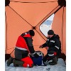 TackView Ice Fishing Insulated Tent, 3-4 Person Shelter Large Pop-Up Portable Hub-Style Ice Fishing Shelter, Blue - 3 of 4