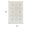 Ivory and Gray Wool Floral Hand Tufted Area Rug - 3 of 4