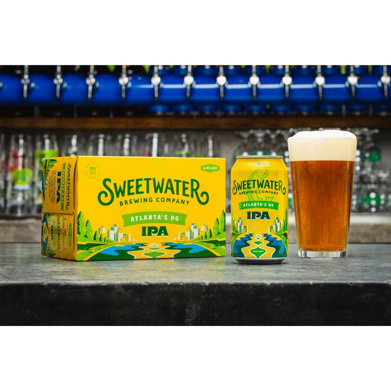 SweetWater IPA Beer - 6pk/12 fl oz Cans, 4 of 8