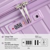 Karl Home Luggage Sets 5 Piece Hardside Hard Shell Travel Suitcases with TSA Lock Purple - 4 of 4
