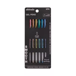 Altitude 6ct Gel Pens Assorted Color Ink