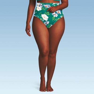 Lands' End Women's Slender Separates Ultra High Waisted Bikini Swim Bottoms