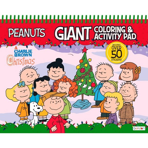 Charlie Brown Christmas Holiday Giant Activity Pad With Stickers : Target