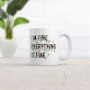 Crazy Dog T-Shirts Im Fine Everything Is Fine Mug Funny Xmas Lights Decoration Cup-11oz - image 2 of 4