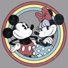 Boy's Disney Mickey and Minne Retro Circle Pull Over Hoodie - 2 of 4