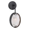 Uttermost Maxin 1-Light Wall Sconce – 15"H x 6"W Dark Hammered Bronze with Artisan Glass Ovals - 4 of 4