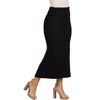 24seven Comfort Apparel Womens Comfortable Foldover Maxi Skirt - 2 of 3