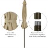 Sunnydaze Outdoor Aluminum Solution-Dyed Sunbrella Patio Umbrella with Auto Tilt and Crank - 9' - 3 of 4
