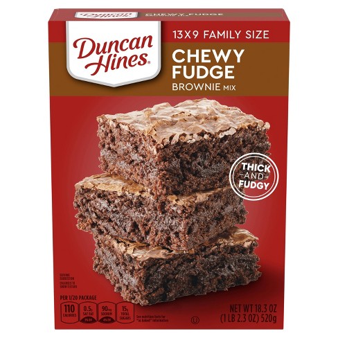 Duncan Hines Chewy Fudge Brownie Mix - 18.3oz : Target