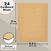 Juvale 24 Sheets Kraft Paper Corrugated Cardboard Sheets, Inserts for Mailers, Dividers, Packing, Crafts (Brown, 8.5 x 11 In) - 4 of 4