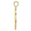 Black Bow Jewelry 14k Yellow Gold Star of David Hamsa Pendant, 18 x 26mm - 2 of 4