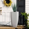 Rosemead Home & Garden Concrete Outdoor Planter Pot Chalk White 13.39"x13.39"x23.62" - 4 of 4