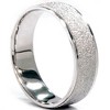 Pompeii3 Stone Finish Wedding Band 14K White Gold - 2 of 4