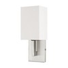 Livex Lighting Hollborn 1 - Light Wall Light in  Brushed Nickel - 2 of 4