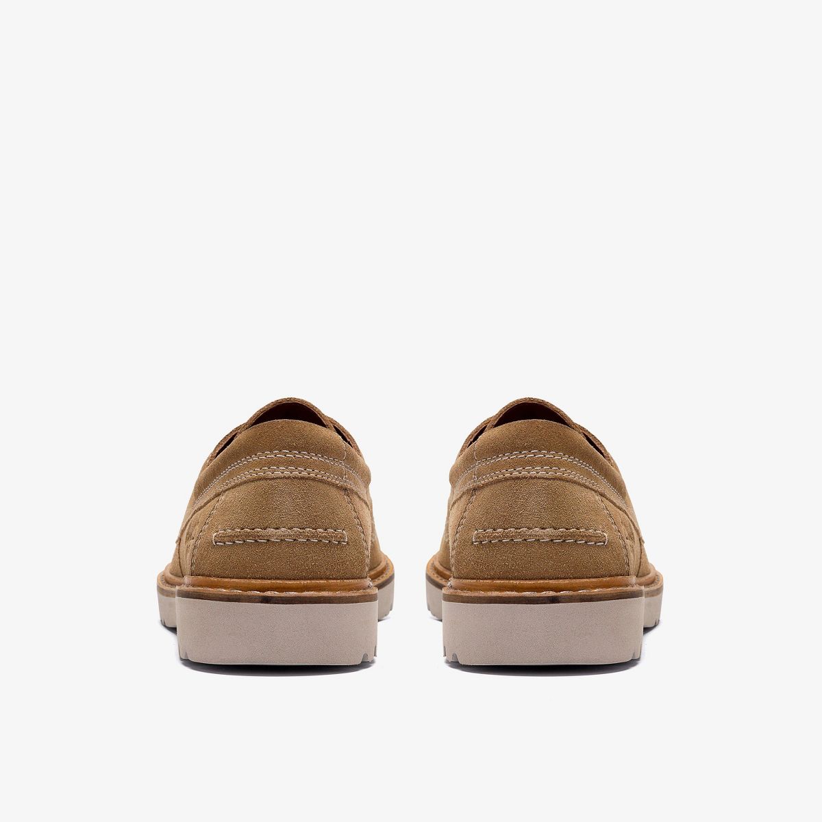 Clarks Mens Weltridge Moc Sand Suede Shoes - thumbnail 5