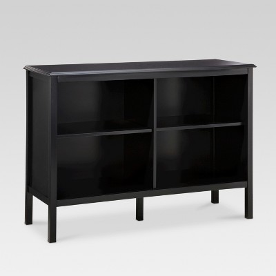 Black horizontal deals bookcase