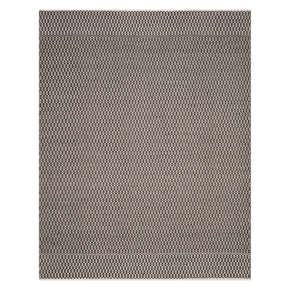 9'x12' Geometric Woven Area Rug Ivory/Black - Safavieh