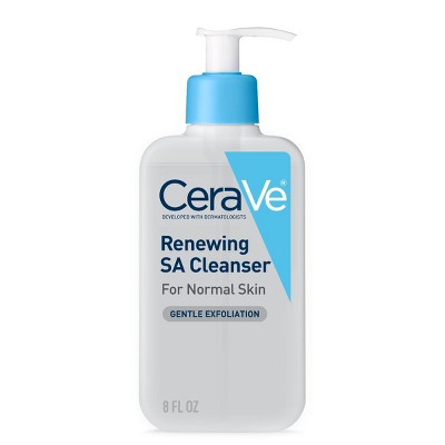 CeraVe Face Renewing SA Cleanser, Salicylic Acid Cleanser - 8oz
