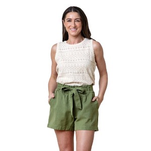 Hope & Henry Womens' Cinched Waist Short - 1 of 4