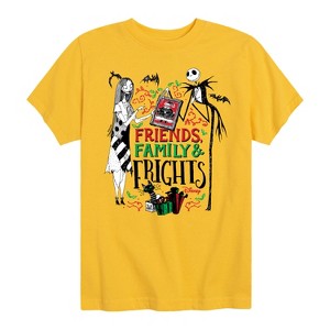 Boys' - The Nightmare Before Christmas - Friends Family and Frights Short Sleeve Graphic T-Shirt - 1 of 4