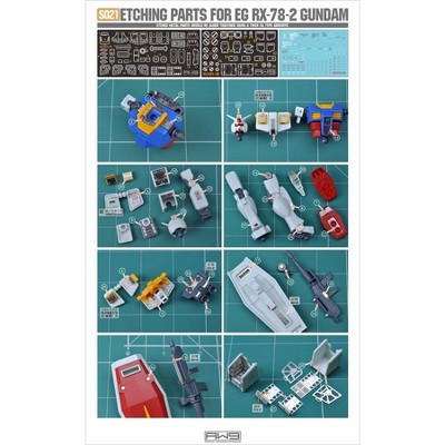 Madworks AW9 S21 Photo-Etch Metal Parts for RX-78-02 Entry Grade 1/144 Model Kit