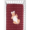 Sweet Jojo Designs Boy, Girl, Unisex/Gender Neutral Baby Fitted Crib Sheet Woodland Arrow Red and White - 4 of 4