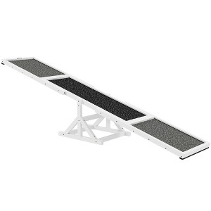 PawHut Wooden Dog Agility Seesaw for Training and Exercise, Platform Equipment Run Game Toy Weather Resistant Pet Supplies - 1 of 4