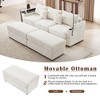 2/4/5/6 pcs Sectional Sofa Couch, Storage Sofa Chair with Movable Ottoman, USB Ports, Cup Holders, Phone Holder -ModernLuxe - 4 of 4