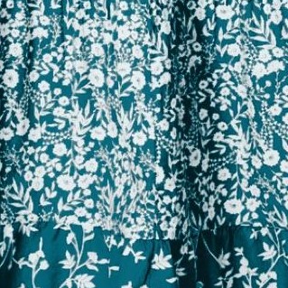 deep teal floral
