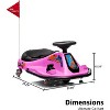 24V Electric Drifting Go Kart for Kids, Ride-On Drift Car with 360° Spin, Dual Speed Modes, Music & LED Lights, Safe Drift Kart Toy for Ages 3-8 - 2 of 4
