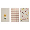 Spring In Bloom Spring Blessings & Tulips Tea Towel Set of 3 16x28 - 3 of 4