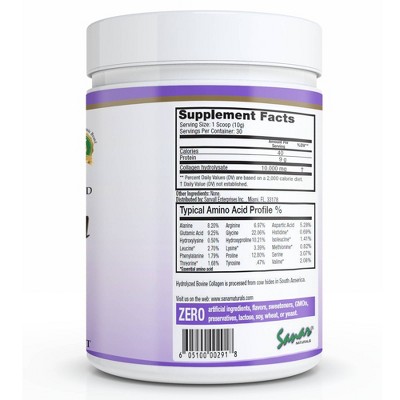 Sanar Naturals Hydrolyzed Collagen Peptide Powder - 10.58oz_1