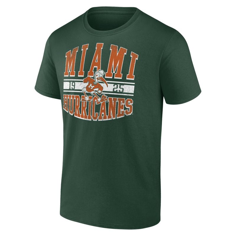 NCAA Miami Hurricanes Men&#39;s Cotton T-Shirt, 2 of 4