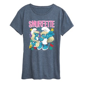 Women's - Smurfs - Smurfette Short Sleeve Graphic T-Shirt - 1 of 4