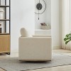 CAVINAS 360-Degree Modern Swivel Accent Chair, 30.7" Square Upholstered Lounge Chair with Chenille Fabric and Thick Cushion - 4 of 4
